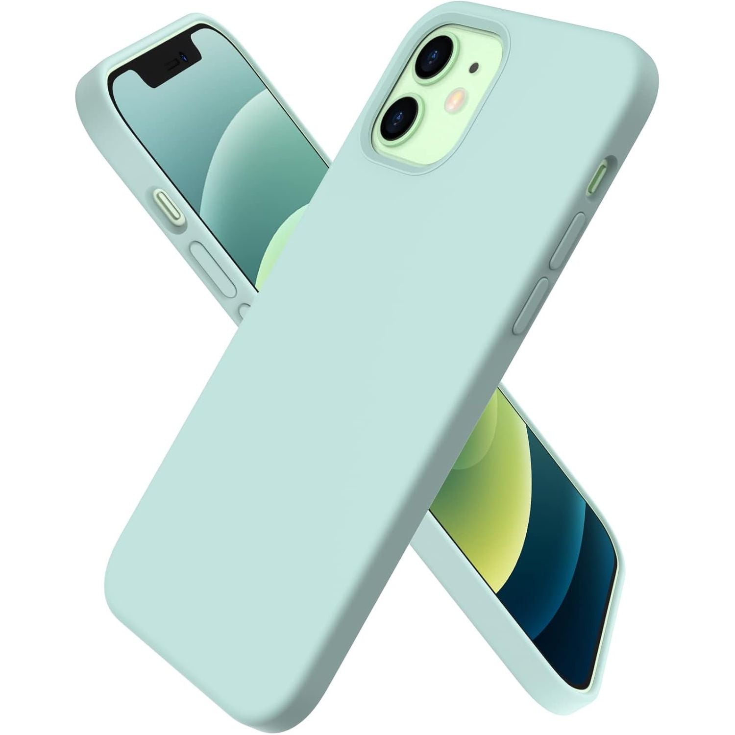 iPhone 12 & 12 Pro Case - 6.1 inch - Compatibel met beide modellen (6.1 inch). Slank ontwerp van vloeibare siliconen met 3 lagen voor volledige bescherming, Zacht, flexibel en volledig bedekkend voor optimale grip en bescherming