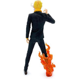 Sanji Vinsmoke Diable Jambe Actiefiguur – One Piece Collectible 32cm | Premium PVC Verzamelfiguur met Dynamische Vuureffecten, Anime Decoratie Beeld voor Fans & Verzamelaars | Hoogwaardige Kwaliteit Cadeau voor Manga Liefhebbers