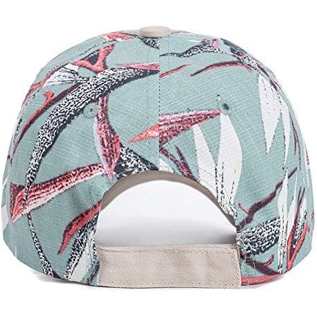 Dames Baseballpet – Bloemen En Bladeren Print – Modieuze Verstelbare Cap – Perfect Voor Buitenactiviteiten En Streetwear – Comfortabele Pasvorm Voor Alle Leeftijden