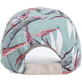 Dames Baseballpet – Bloemen En Bladeren Print – Modieuze Verstelbare Cap – Perfect Voor Buitenactiviteiten En Streetwear – Comfortabele Pasvorm Voor Alle Leeftijden