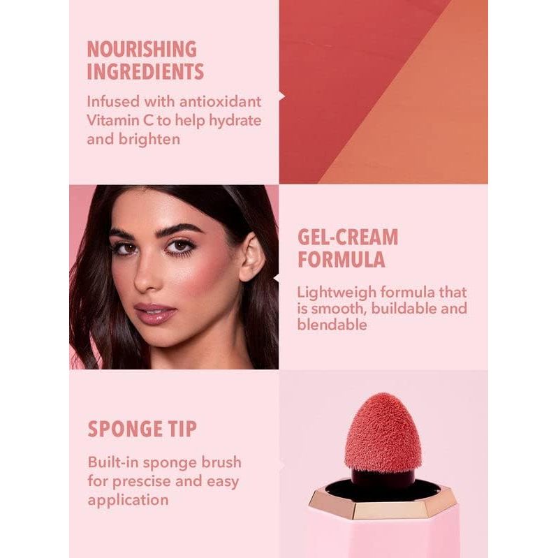 2 Stuks Vloeibare Blush – SHEGLAM Color Bloom Matte Finish – Love Cake – Waterproof Blush Met Lichte Dekking – Vitamine C Verrijkt – Cruelty-Free Vloeibare Rouge Met Spons Applicator – Langhoudende Blush Voor Natuurlijke Gloed Wangen