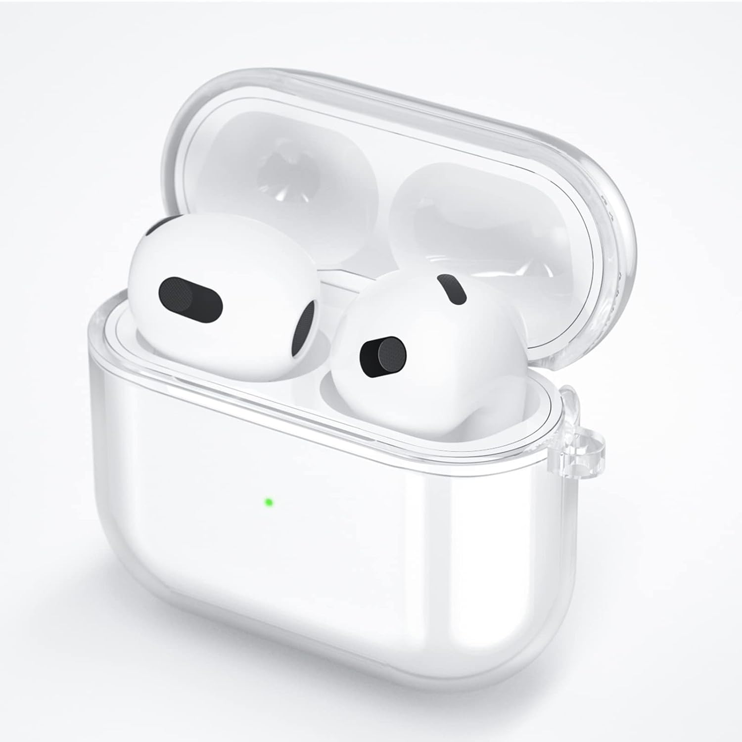 Transparant TPU Hoesje voor AirPods 3e Generatie - Bescherming tegen Krassen, Stoten en Vuil - Perfecte Pasvorm - Hoogwaardig Siliconenmateriaal - Gemakkelijk te Bevestigen en Verwijderen - Behoudt Slank Ontwerp