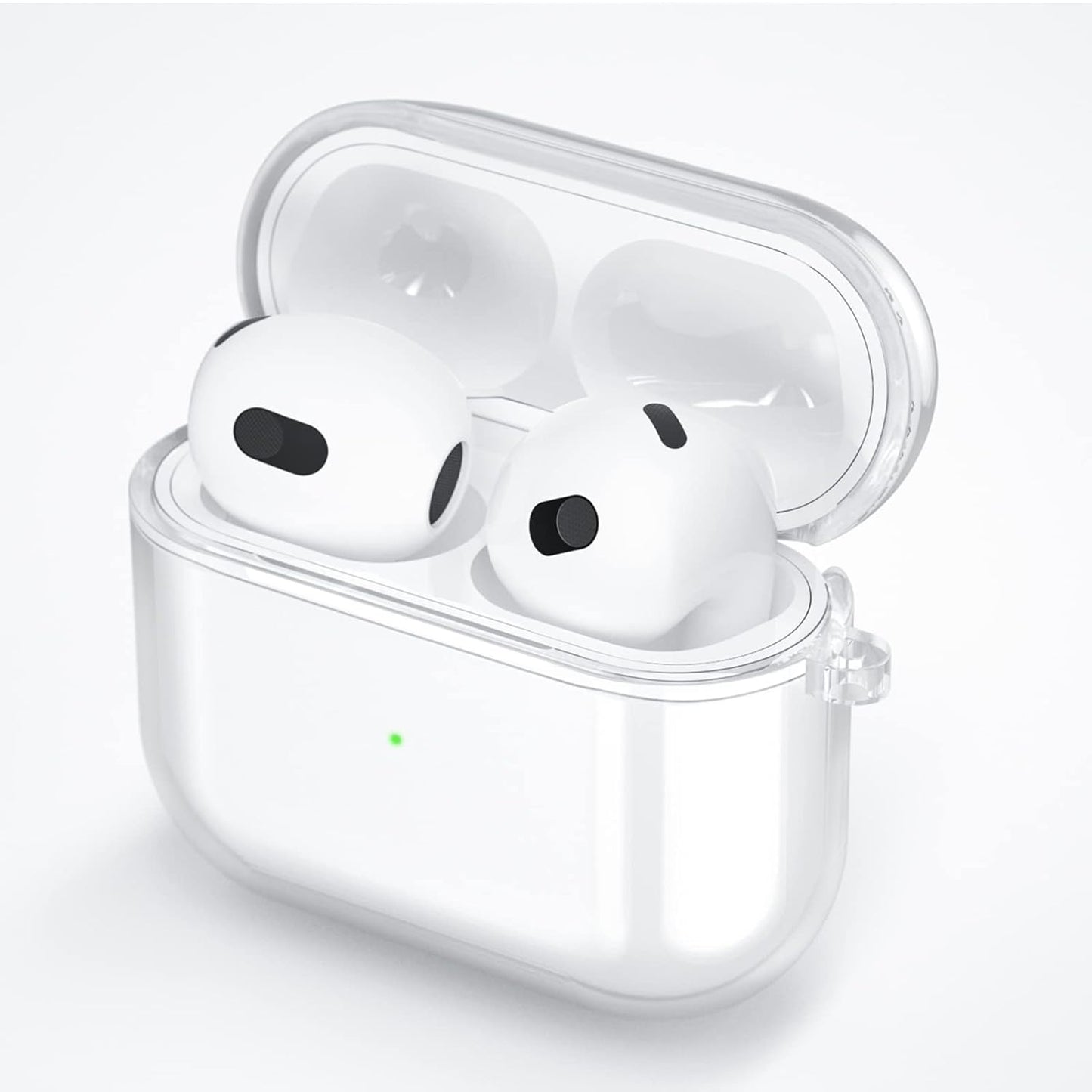 Transparant TPU Hoesje voor AirPods 3e Generatie - Bescherming tegen Krassen, Stoten en Vuil - Perfecte Pasvorm - Hoogwaardig Siliconenmateriaal - Gemakkelijk te Bevestigen en Verwijderen - Behoudt Slank Ontwerp