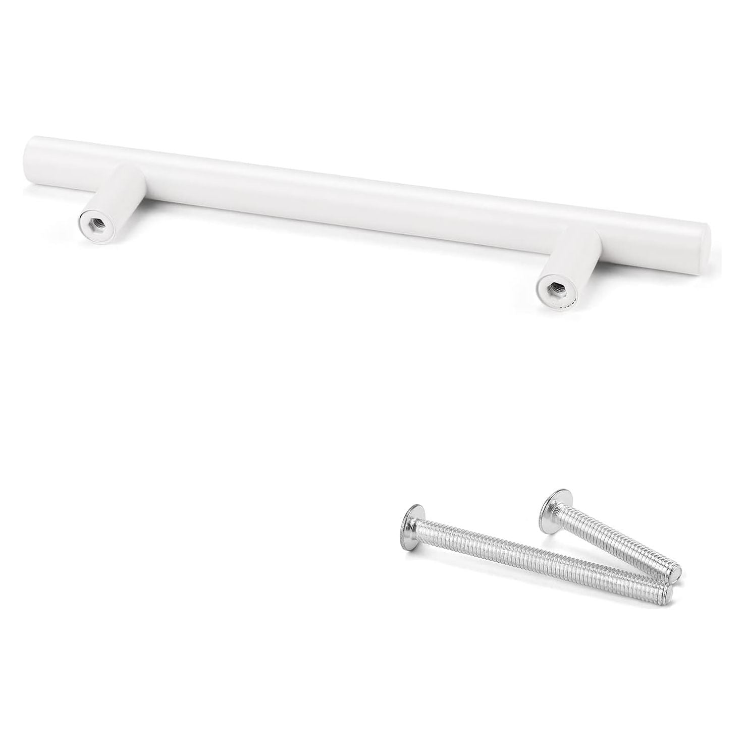15 Stuk Moderne Witte RVS Keukenkast Handgrepen, Euro Stijl T-Bar, Geschikt voor Kasten & Laden, Duurzaam en Stijlvol, 15-Pack, Eenvoudige Installatie