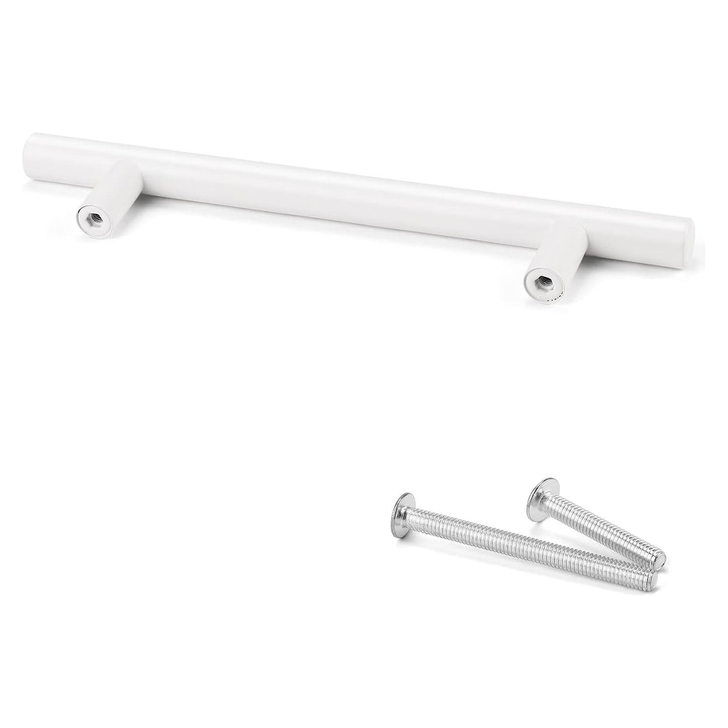 15 Stuk Moderne Witte RVS Keukenkast Handgrepen, Euro Stijl T-Bar, Geschikt voor Kasten & Laden, Duurzaam en Stijlvol, 15-Pack, Eenvoudige Installatie