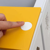 36L Afvalscheiding Prullenbak met Wielen – Push-Button Deksel – Afvalbak voor Keuken, Woonkamer, Badkamer en Kantoor – Verplaatsbaar en Ruimtebesparend – Kunststof