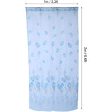 Elegante Blauwe - Transparante Gordijnen - 200x100cm - 100% Hoogwaardig Polyester - Perfecte Balans Licht & Privacy - Makkelijk Op te Hangen - Stijlvol voor Elke Ruimte
