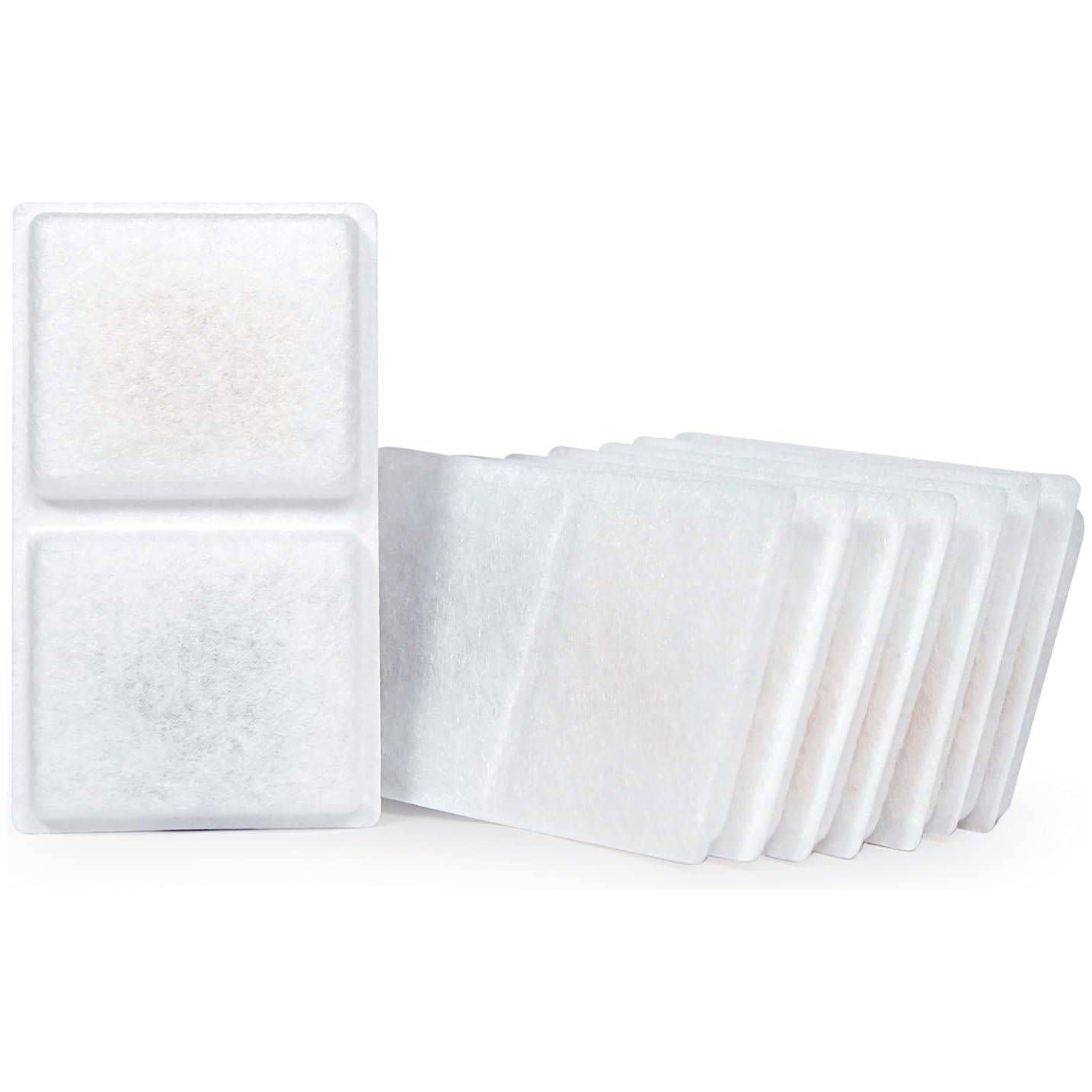 Vervangende Filters en Slangen voor Lu&Ba Kattenfontein - Premium Actieve Koolstoffilters - Set van 8 Filters, 2 Sponzen, 2 Slangen