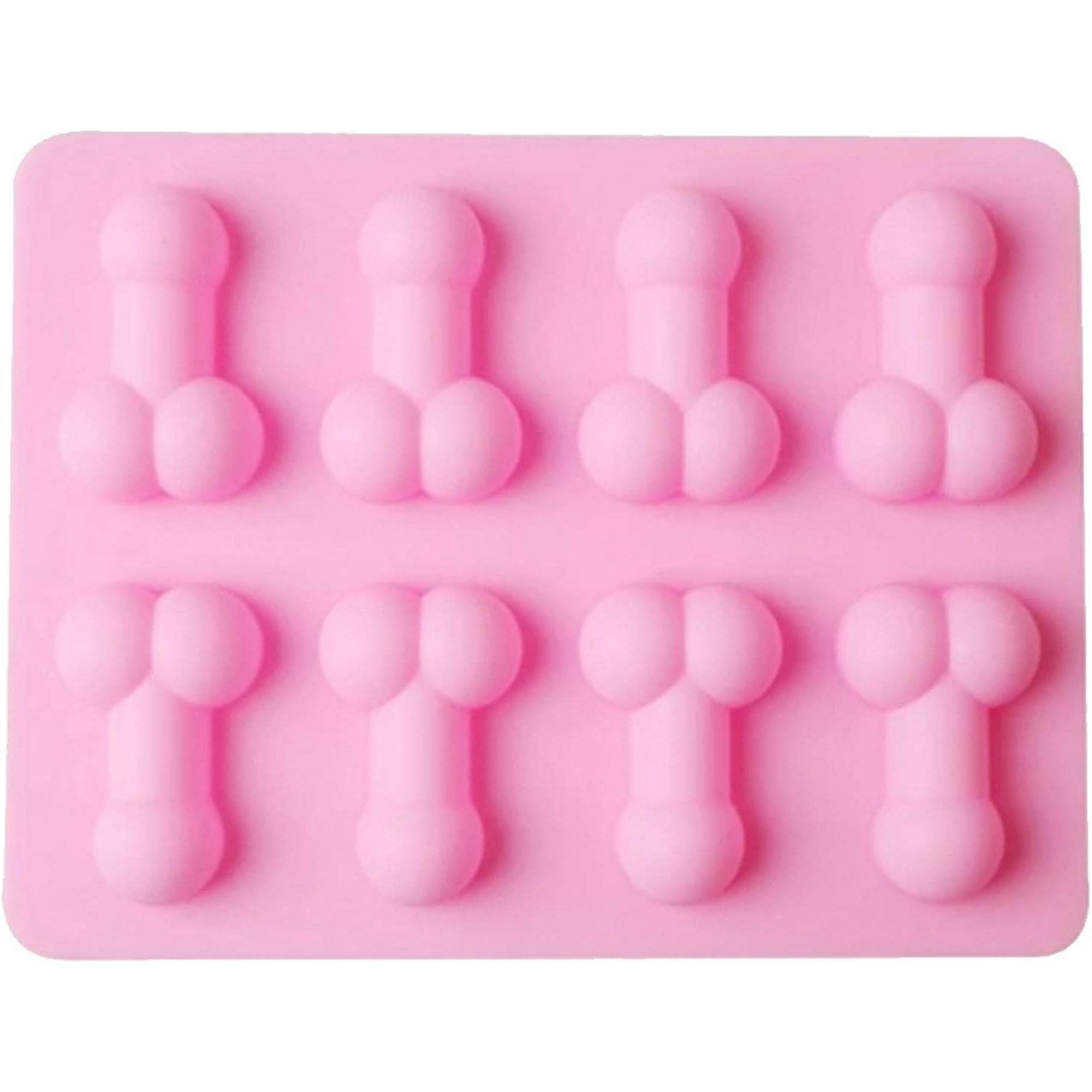 Grappige Siliconen Penis IJsblokjesvorm - Creatieve Siliconen Vorm - Bachelorette Feest Siliconen Mal - Vrijgezellenfeest Siliconen Mal Voor IJsblokjes, Zeep, Chocolade En Cake - Herbruikbare Siliconen IJsblokjesvorm