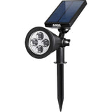 Krachtige LED Solar Schijnwerpers voor Tuinverlichting - Helder en Instelbaar - Zwart - 1 Stuck