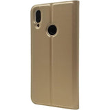 hoesje voor Xiaomi Redmi Note 7 - flipcover - etui met kaartsleuven - magnetische sluiting - schokbestendige ultradunne beschermhoes - telefoonhoesje - case voor Xiaomi Redmi Note 7 - smartphone bescherming - gouden kleur