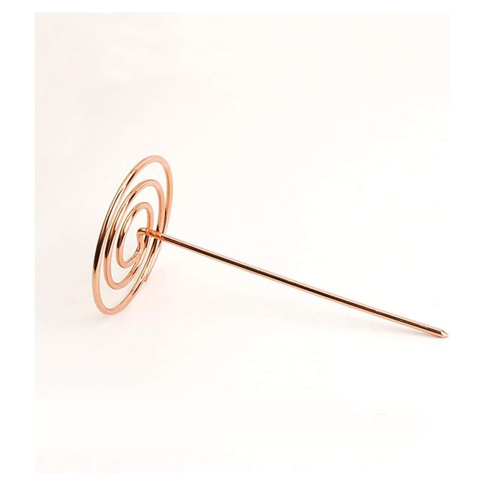 Set van 2 Stuks Metalen Bon Houder Sticks – Stevig en Duurzaam – Veilig Gebruik met Ronde Basis en Rubberen Dop – Perfect voor Kantoor en Horeca – Afmetingen 14,5 x 7,5 cm