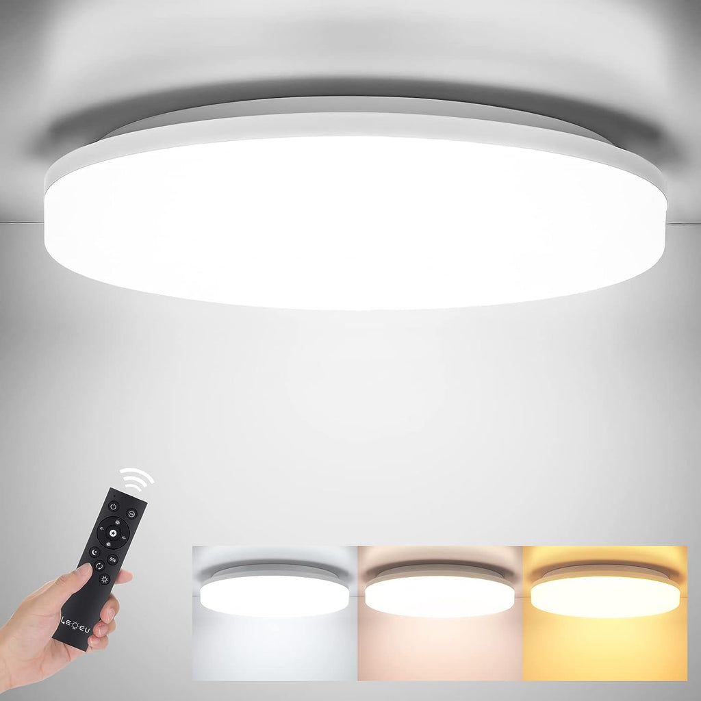Dimbare LED Plafondlamp met Afstandsbediening - 36W 3600LM - IP54 Waterdicht - Moderne Woonkamerlamp - 33cm Diameter