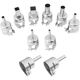 10 Stuks/set Heat Gun Nozzle Kits voor Hot Air Soldering Station Repair Tools - Complete Set van Mondstukken voor Precieze en Efficiënte Reparaties, Geschikt voor Diverse Reparatieprojecten en Professioneel Gebruik, Onmisbaar voor elke Werkplaats