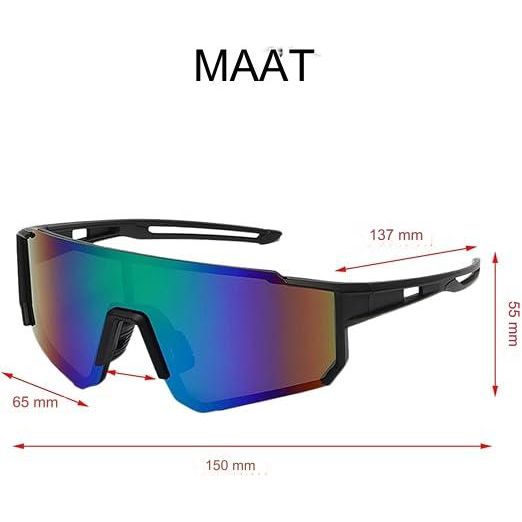 Ultralichte Sportzonnebrillen voor Dames - Fietsbrillen met UV-bescherming, Sportlenzen, en Verstelbare Neuspads - Bescherm je ogen tijdens het fietsen met deze stijlvolle sportzonnebrillen speciaal ontworpen voor vrouwen