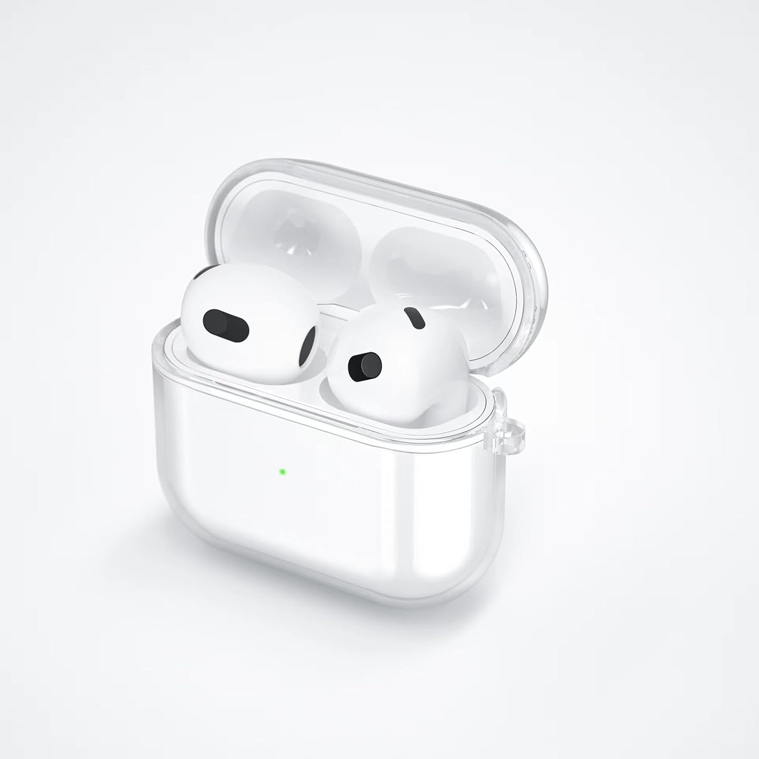 AirPods 3 Beschermhoes - Transparante TPU Case - Geïmporteerde Bayer Siliconen Softshell - 360° Bescherming - Slanke en Lichtgewicht Beschermhoes Voor AirPods 3 - Modern en Stijlvol Ontwerp - Geschikt Voor Draadloos Opladen