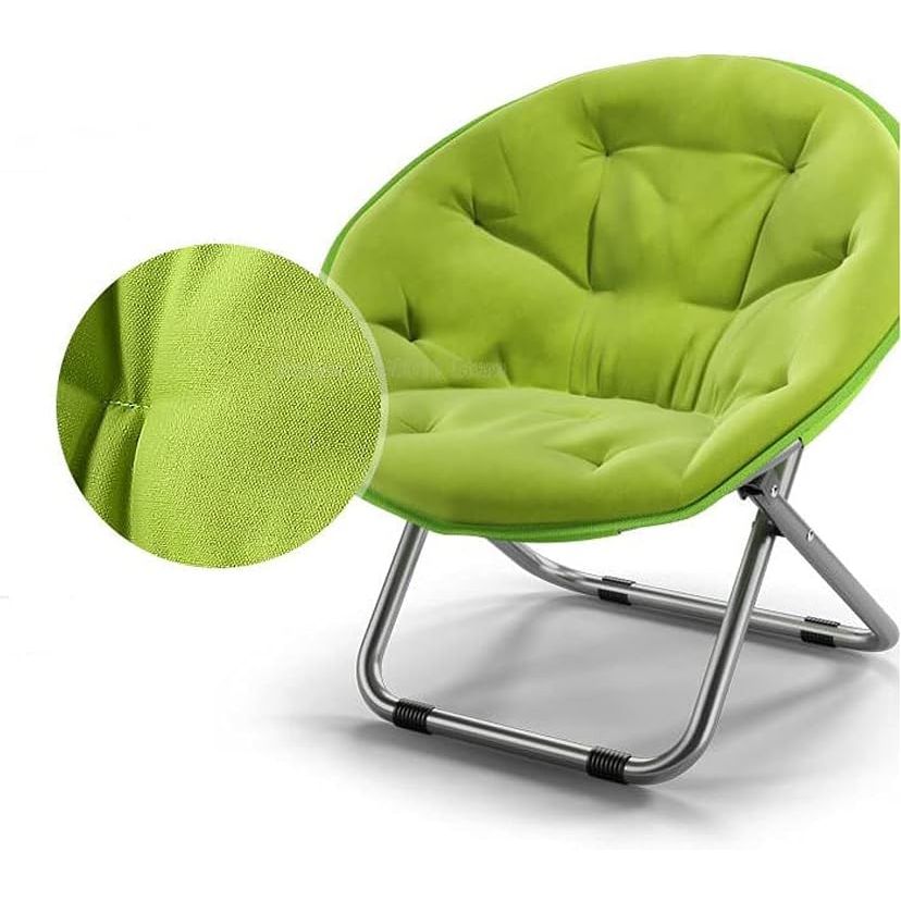 Ronde Opvouwbare Moon Chair – Comfortabele Loungestoel met Armleuningen voor Binnen & Buiten – Ergonomisch Ontwerp, Inklapbare Relaxstoel