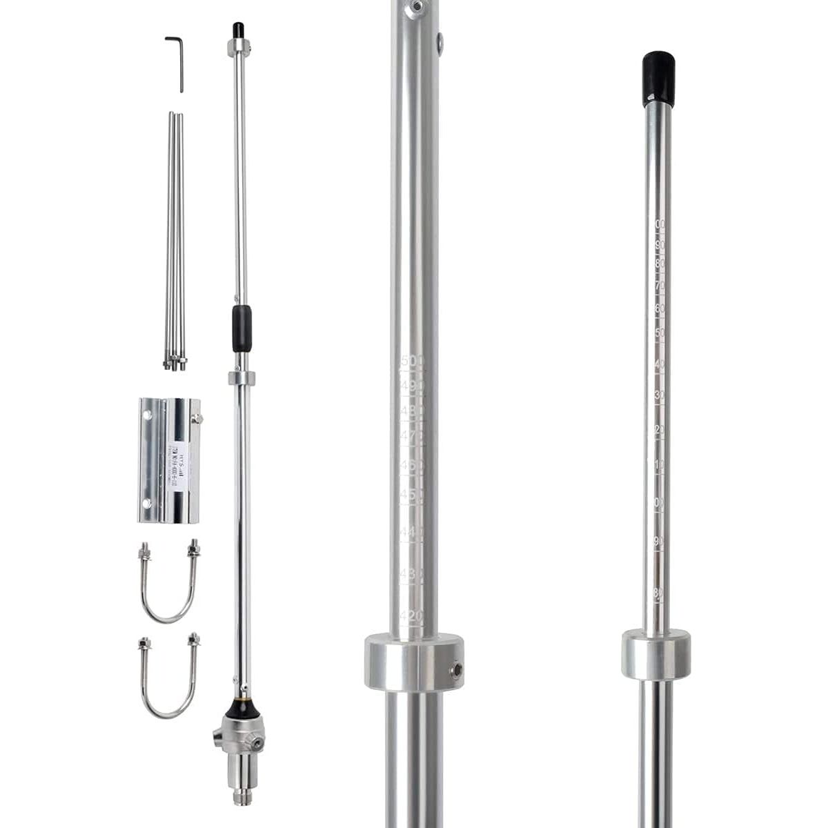 UHF 350-500MHz Omnidirectionele Antenne - Aluminium Versterking - Verstelbare Frequentie - SL16 Connector - Geschikt voor Apparaten, Repeaters & Walkie Talkies