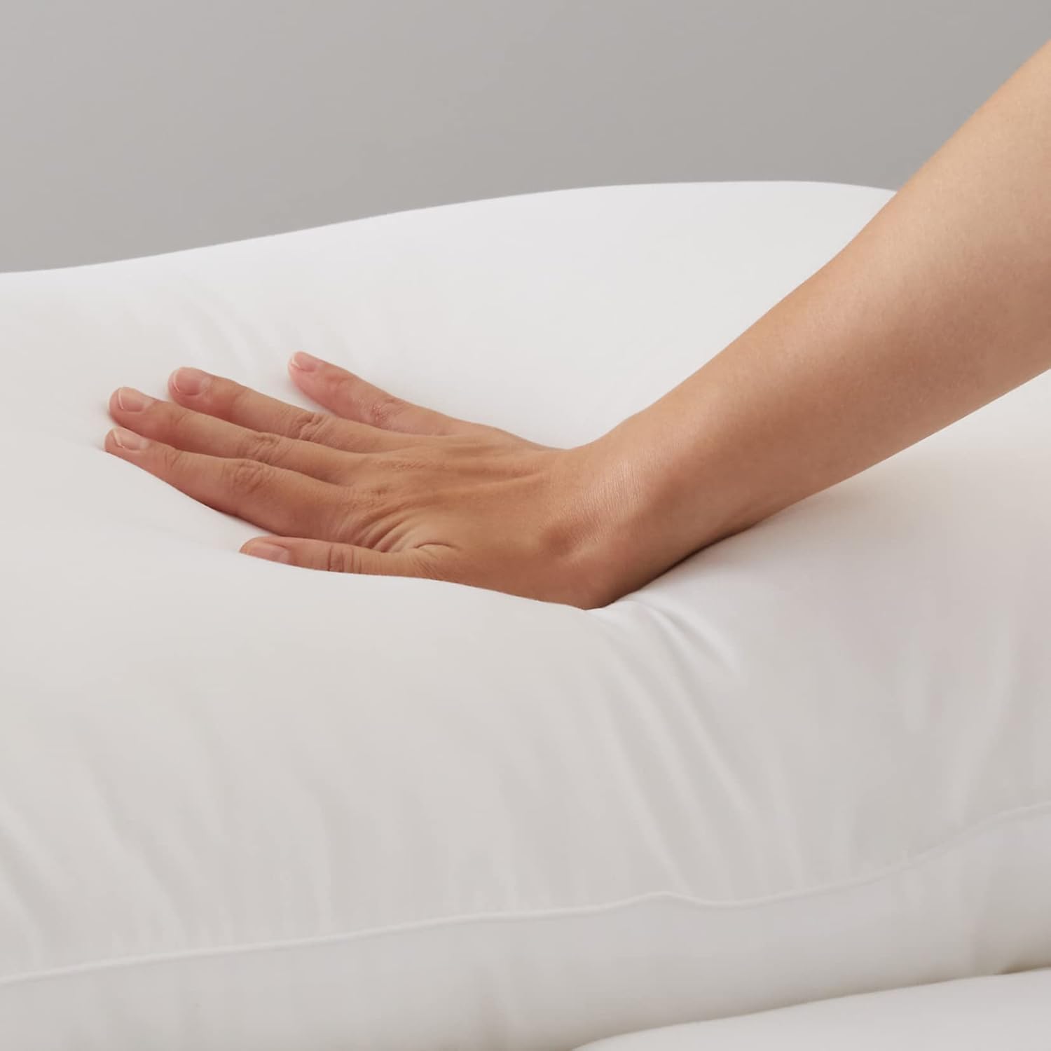 synthetisch donzen kussen – medium stevigheid – voor rug- en zijslapers – 46 x 56 cm – hypoallergeen bedkussen – polyester microvezel tijk – zachte down alternative vulling – OEKO-TEX gecertificeerd – wit standaardformaat