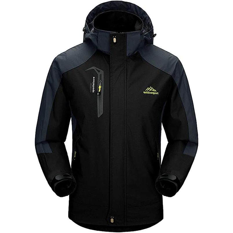 Outdoor - Waterdichte & Winddichte Jas - Trekking Jacket - Perfect voor Wandelen, Klimmen, Trekken - Ademend - Lichtgewicht - Verstelbare Softshell Windbreaker Jas - Dames - Zwart
