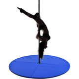 Beschermende Poledancing Mat - 150 cm - Opvouwbare Crashmat -Standvastige - 5 cm Dikke - Ronde Fitnessmat - Thuisgymnastiek Mat - Vloermat voor Pole Dance - Milieuvriendelijk EPE Pearl Wol - Gemakkelijk te Reinigen - Antislip - Voor Fitness en Danspalen