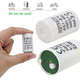 BlueXP Fluorescent Starter Set – 10 Stuks – Geschikt voor TL-Buizen 4-125W – 220-240V Longlife Starter – Betrouwbare Ontsteking voor TL-Lampen en Fluorescentiebuizen – Compacte 20x40mm Starter (Niet voor LED)