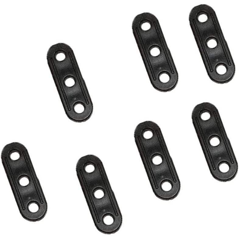 Stuks 10 -  Sharplace Aluminium 3-Gats Tentlijn Spanners - Anti-Slip, Verstelbaar voor 2-5 mm Touwen - Ideaal voor Kamperen en Outdoor Sporten