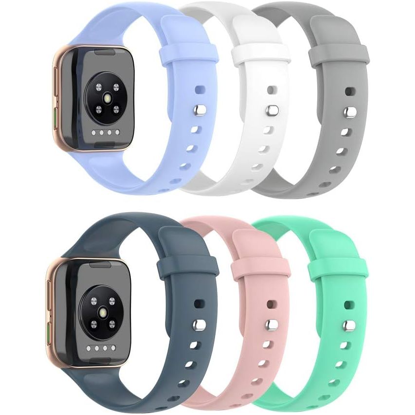 Sport Siliconen Horlogebanden - Oppo Watch 46mm – Vervangende Bandjes Compatibel met OPPO Watch 46mm – Zachte & Duurzame Strap – Quick Release - Verstelbaar & Verkrijgbaar in Meerdere Kleuren