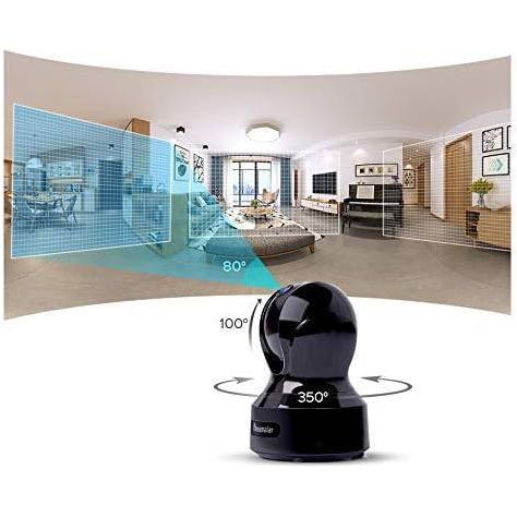 Panamalar 1080P HD Draadloze Beveiligingscamera - 1080P HD WiFi Pet Camera - 2.4G Indoor Camera - Nachtzicht - 2-Weg Audio - Bewegingsdetectie - Geschikt voor Baby/Elder/Nanny Monitor - Compatibel met Alexa - Ondersteuning voor MicroSD en Cloud Opslag