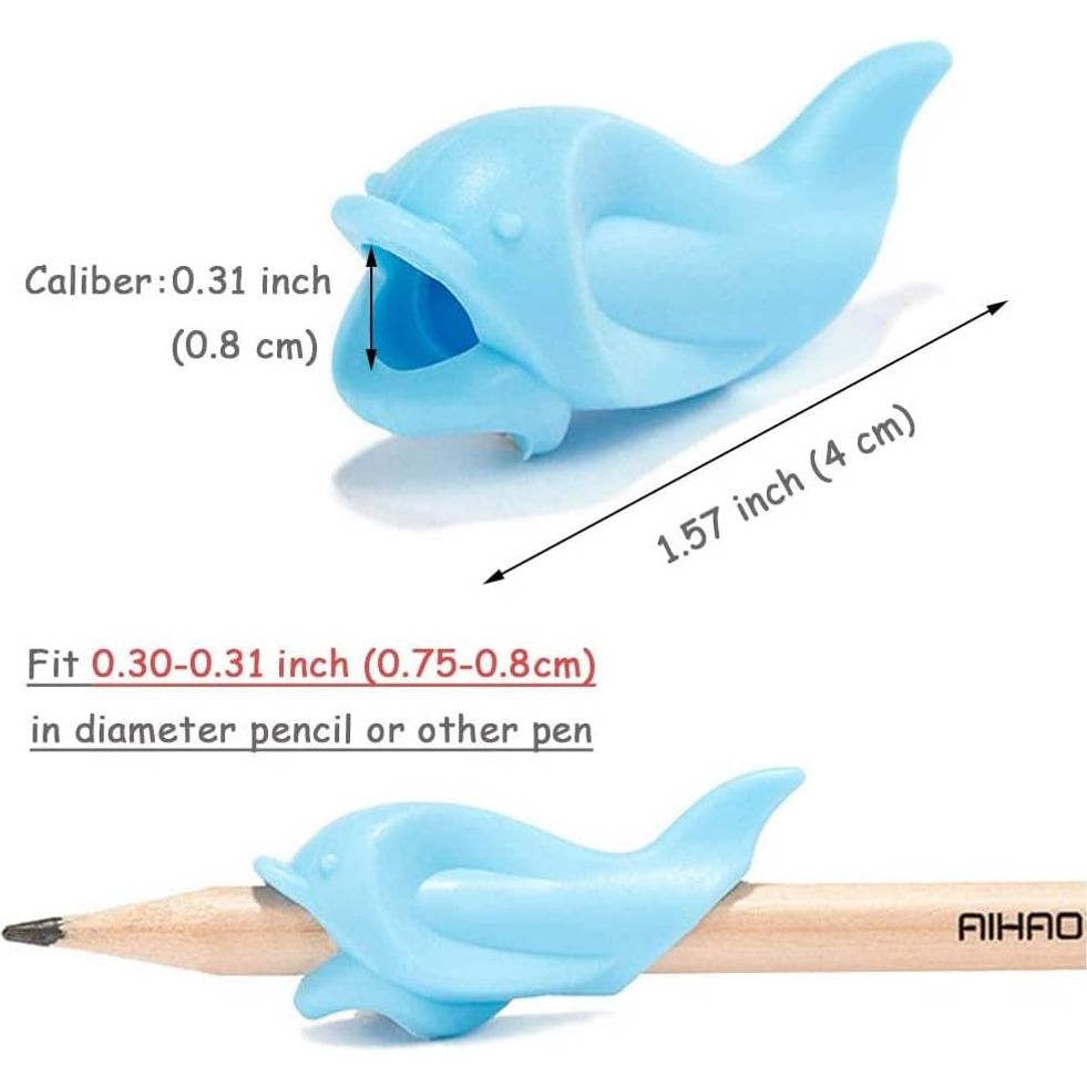 Siliconen Potloodgreep-Set – Ergonomische Schrijfhulp voor Kinderen & Volwassenen – Veilig & Comfortabel – Geschikt voor Diverse Pennen - 9 Stuks