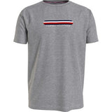 Tommy Hilfiger - Heren T-shirt - Comfortabele Lounge Collectie - T-shirt met Logo - Grijs