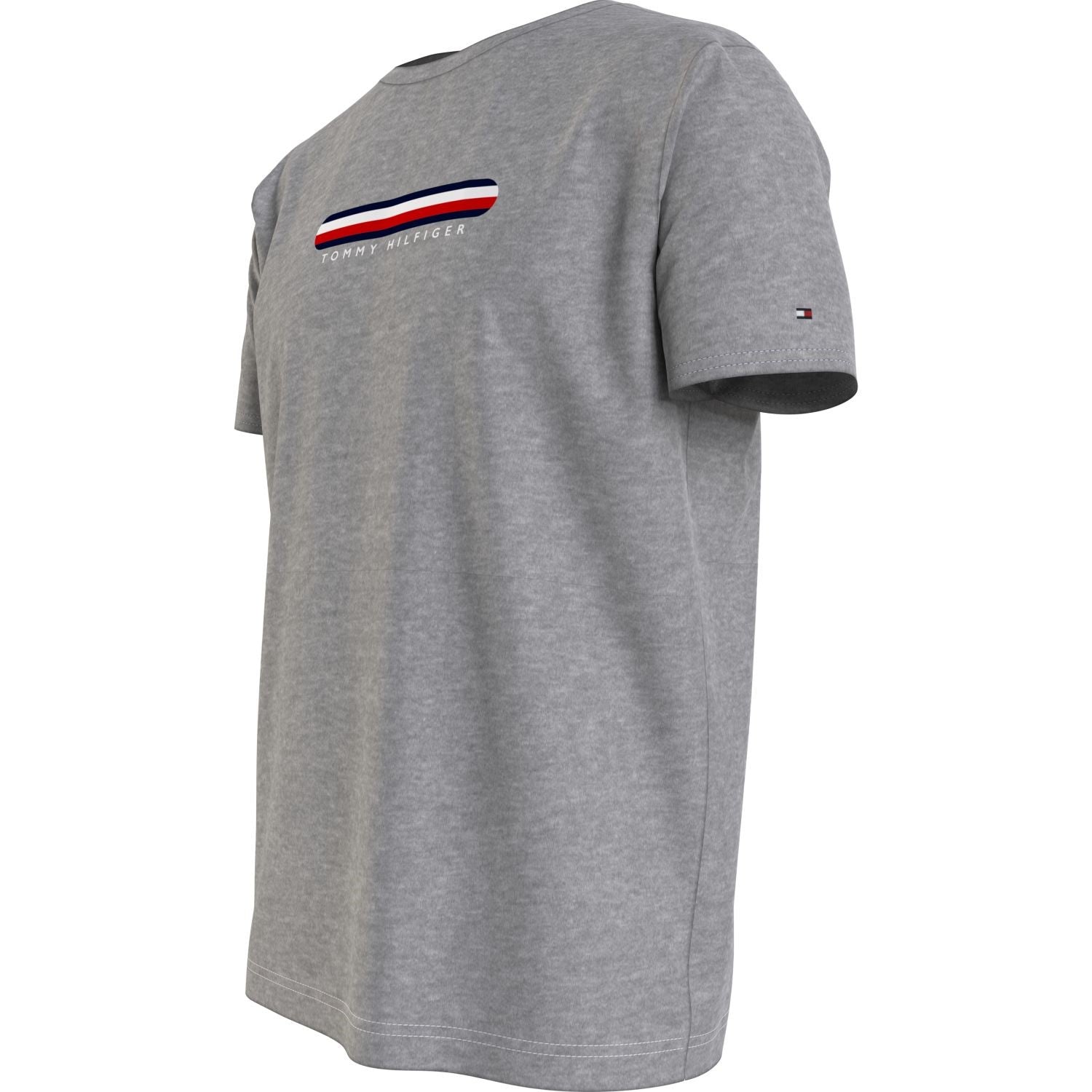 Tommy Hilfiger - Heren T-shirt - Comfortabele Lounge Collectie - T-shirt met Logo - Grijs