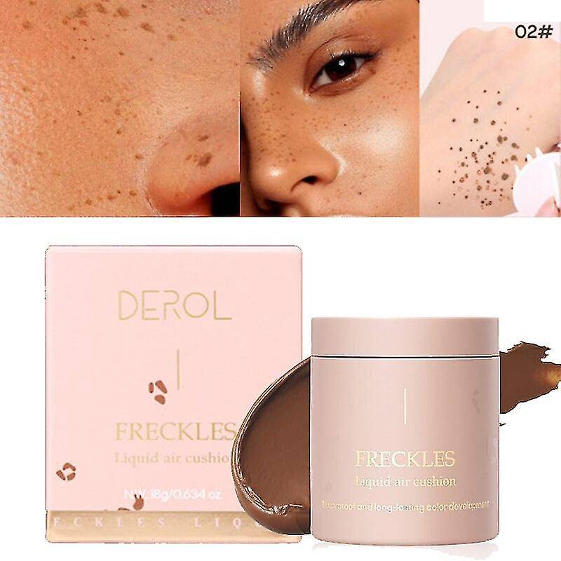 Langdurige Nep Sproeten Make-Up Kit - Natuurlijke Uitstraling, Waterproof, Licht Luchtkussen - Eenvoudig Aan Te Brengen Sproetenmaker Tool voor een Speelse Look