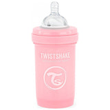 Twistshake Anti-Colic Babyfles – 180ml Fles met Doseerdoosje en Mixzeef – BPA-vrij – Brede Hals – Inclusief Speen vanaf 0 Maanden – Grijpbaar Design – 7,1x7,1x15,9 cm – 125g