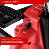 16 Inch Snoerloze Kettingzaag – Brushless Motor – Voor Makita 18V Batterijen – 7980W Vermogen – Inclusief Veiligheidsfuncties – Voor Houtbewerking en Tuinonderhoud