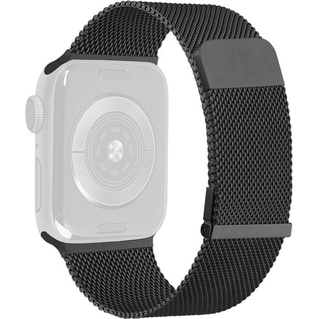 RVS | Milanese Vervangende Smartwatch Band | Stalen Magnetische Horlogeband | Stalen Bandvervanging van Roestvrij staal | Horlogeband Accessoires | Geschikt Voor Apple Watch | 41mm / 40mm / 38mm | Zwart