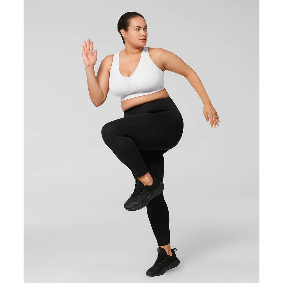 Yvette sportbeha high support draadloos – racerback sport bh met voorgevormde cups – ademende fitness beha voor hardlopen wandelen yoga en workout – sport bra met mesh paneel en haaksluiting maat 3XL 4XL