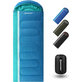 Bessport Camping Slaapzak - 3-4 Seizoenen, Waterdicht, Lichtgewicht - Geschikt voor 5°C-15°C - Ruim en Comfortabel - Ideaal voor Kamperen en Wandelen