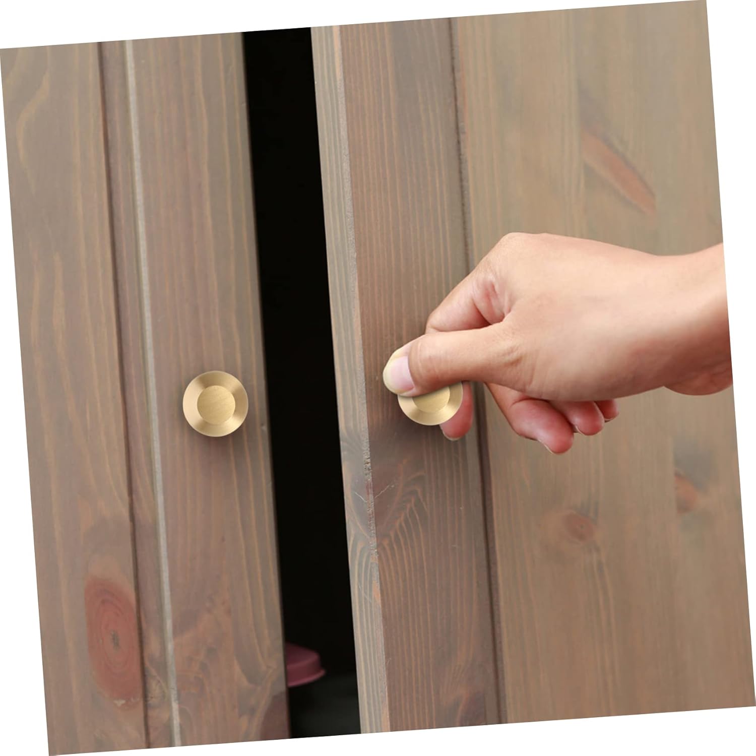 Messing Kast- en Ladegrepen - Meubelknoppen voor Deur en Lade - Duurzaam en Hoogwaardig Design - 35 * 16 * 26mm - Ideaal voor Keuken, Kasten en Deuren - Inclusief Montageschroeven