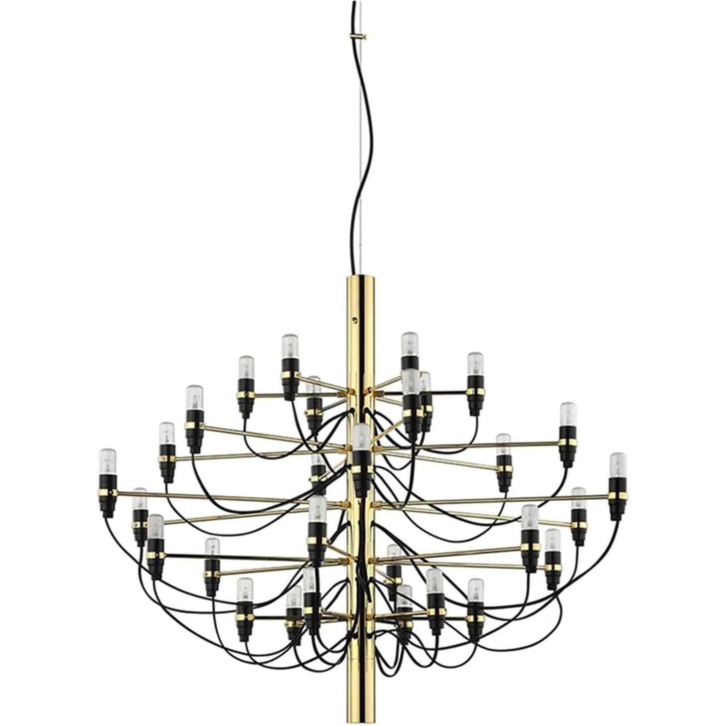 Gouden Scandinavische Kandelaar voor Restaurant Hotel Villa Woonkamer Trap Modern Design-Interieurdecoratie 60cm-32 LED Lampen Stijlvolle Decoratieve Kandelaar Sfeerverlichting Candelabro escandinavo Interieurdecoratie LED Kandelaar