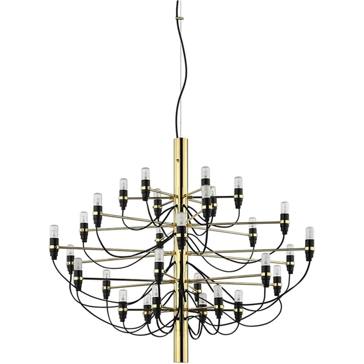Gouden Scandinavische Kandelaar voor Restaurant Hotel Villa Woonkamer Trap Modern Design-Interieurdecoratie 60cm-32 LED Lampen Stijlvolle Decoratieve Kandelaar Sfeerverlichting Candelabro escandinavo Interieurdecoratie LED Kandelaar