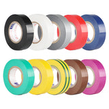 Pakket van 10 Kleurrijke Isolatietape Rollen - 10 m Lengte, 15 mm Breed - Ideaal voor Elektrische en Knutselprojecten