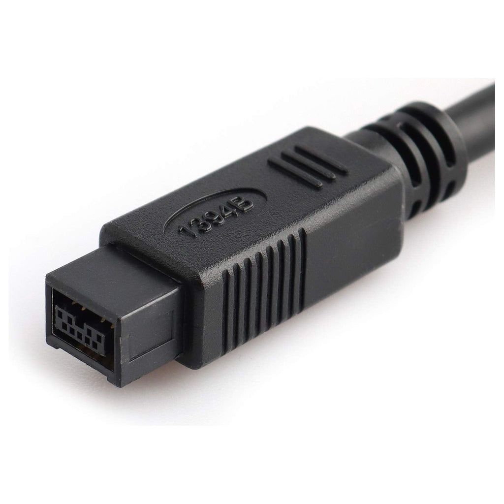 Firewire 800 IEEE 1394b Kabel 9-Pins naar 6-Pins - 1,8m - 800Mbps - Zwart - voor PC, Printer, Scanner