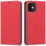 Wallet Case voor iPhone 12 Mini - Premium Leren Flip Hoes met Magnetische Folio Sluiting - Rood - Kaartsleuven en Kickstand - Volledige Bescherming, Slagbestendig en Stijlvol Ontwerp voor iPhone 12 Mini - 5.4 Inch Scherm