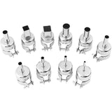 10 Stuks/set Heat Gun Nozzle Kits voor Hot Air Soldering Station Repair Tools - Complete Set van Mondstukken voor Precieze en Efficiënte Reparaties, Geschikt voor Diverse Reparatieprojecten en Professioneel Gebruik, Onmisbaar voor elke Werkplaats