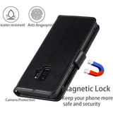 Hoesje voor Samsung Galaxy S9  - Portemonnee hoesje voor Samsung Galaxy S9  - Case met kaartsleuven, standaard en magnetische sluiting - Beschermende PU leren flip cover met schokbestendige TPU - Polsbandje - Lichtbruin