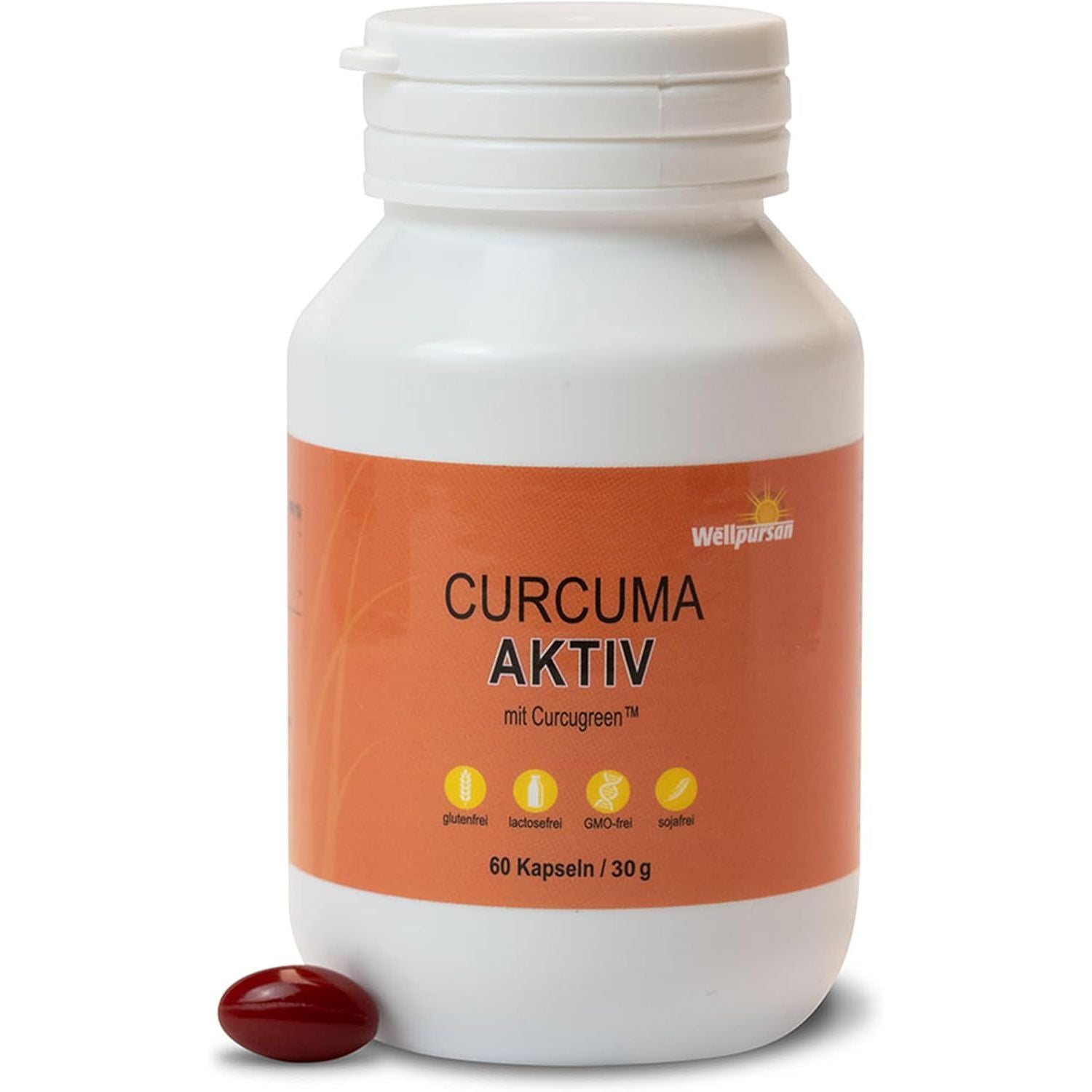 4x Wellpursan Curcuma Active (240 Capsules) – Hoogwaardige Kurkuma Capsules met BCM-95® – 7x Betere Opname, 100% Natuurlijk, GMO- en Glutenvrij