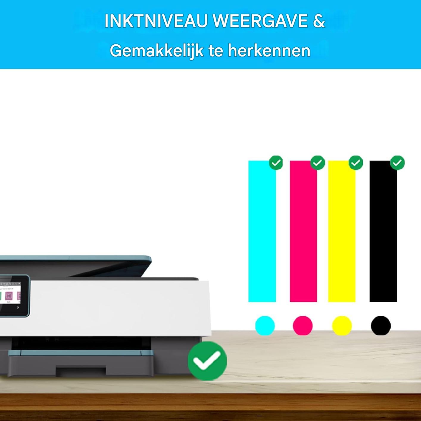 10-Pack Compatibele Inktcartridges - Canon 570XL/571XL - Geschikt Voor Diverse Canon PIXMA Printers - Hoogwaardige Afdrukkwaliteit - Zwart en Kleur - XL Capaciteit