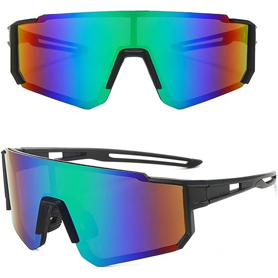 Ultralichte Sportzonnebrillen voor Dames - Fietsbrillen met UV-bescherming, Sportlenzen, en Verstelbare Neuspads - Bescherm je ogen tijdens het fietsen met deze stijlvolle sportzonnebrillen speciaal ontworpen voor vrouwen