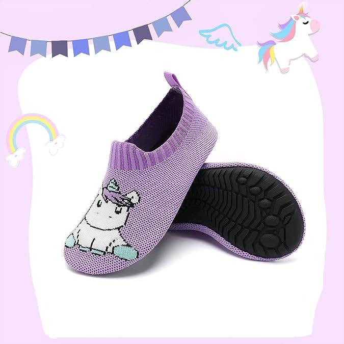 Lichtgewicht Unicorn Slippers - Ademend & Antislip - Kinderen Sloffen - Zacht & Comfortabel - Geschikt voor Binnen en Buiten - Paars